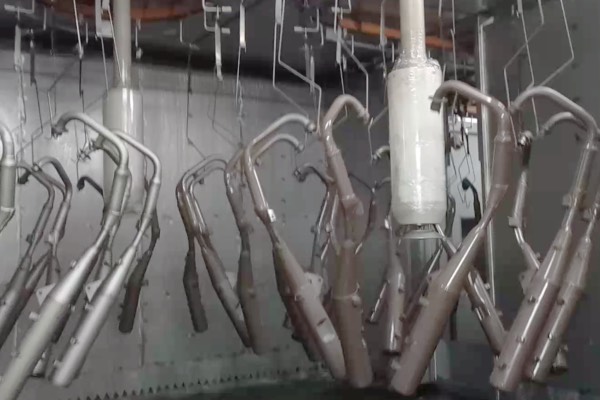 摩托車(chē)零部件靜電噴涂方案